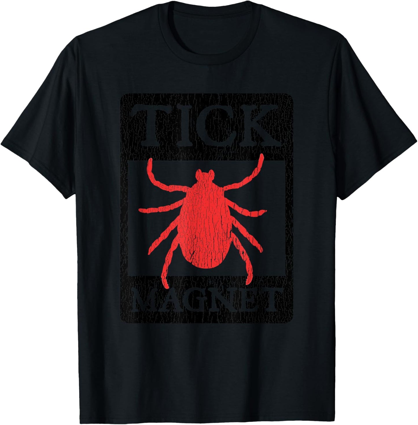 Tick Magnet Funny Summer Vacation Gag Gift Men Women Kids T-Shirt - T-Shirt | Black