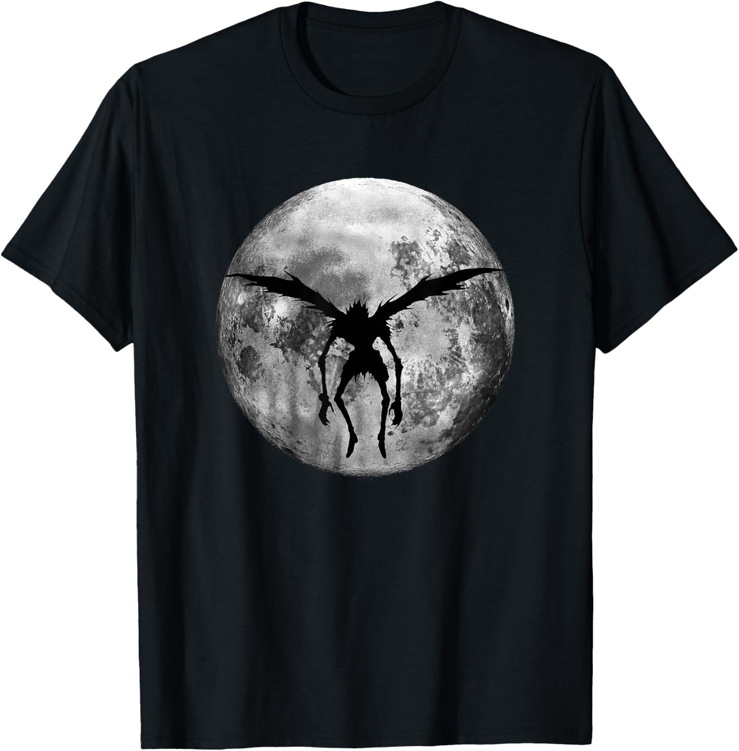 Death Note Ryuk Full Moon Silhouette Anime T-Shirt - T-Shirt | Black