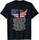 Bible Verse Cross Jesus 2 Chronicles 7:14 USA Flag American T-Shirt - T-Shirt | Black