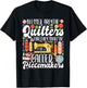 Blessed Are The Quilters - Sewing Quilting Sewer Needlework T-Shirt - T-Shirt | Black