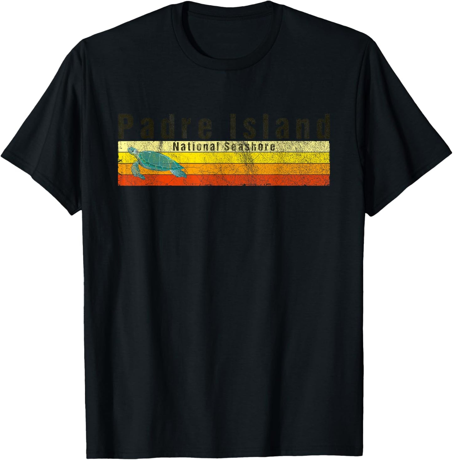 Padre Island National Seashore Sea Turtle T-Shirt - T-Shirt | Black