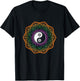 Mandala Yin And Yang Sanskrit Chinese Asian Harmony T-Shirt - T-Shirt | Black