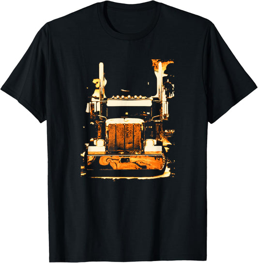 Trucker - Semi Truck Rig T-Shirt - T-Shirt | Black