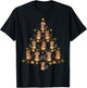 Funny Beavers Christmas Tree Gift Funny Christmas Beaver T-Shirt - T-Shirt | Black