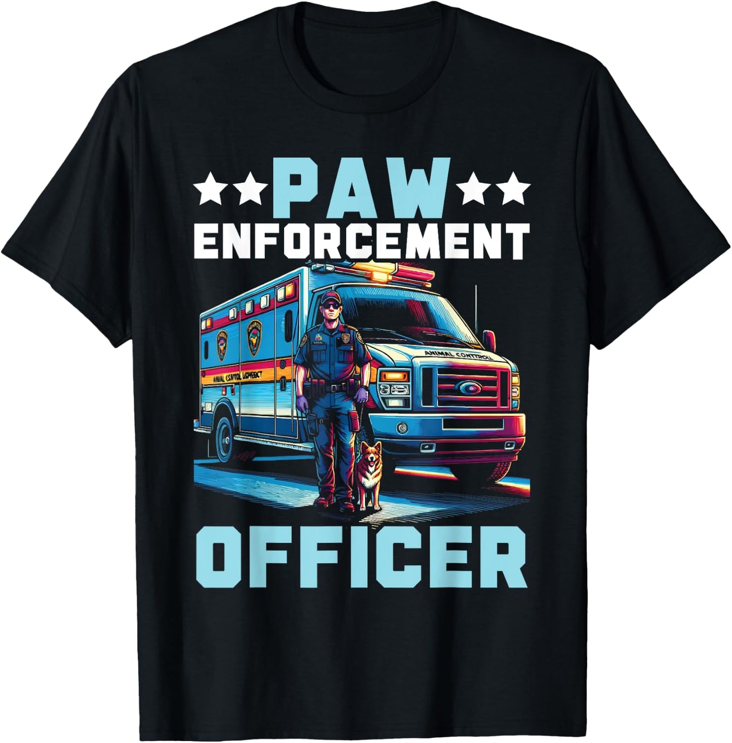 Animal Control Officer Job Occupation Animal Welfare T-Shirt - T-Shirt | Black