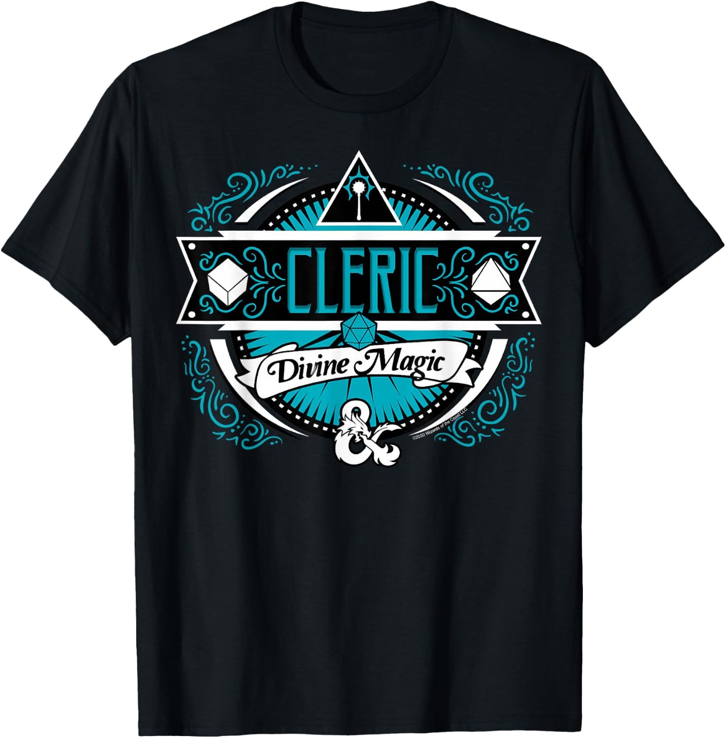 Dungeons & Dragons Cleric Divine Magic Logo T-Shirt - T-Shirt | Black
