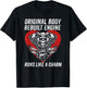 Original Body Rebuilt Engine Runs Like A Charm CABG Heart T-Shirt - T-Shirt | Black