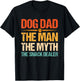 Dog Dad The Man The Myth The Snack Dealer T-Shirt - T-Shirt | Black