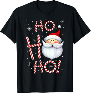 Christmas Santa Claus Candy Cane by Christmas Santa Claus Candy Cane for -Adults & Kids, Black, Small, Short Sleeve T-Shirt - T-Shirt | Black