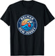Belmar New Jersey NJ Vintage Nautical Waves Design T-Shirt - T-Shirt | Black