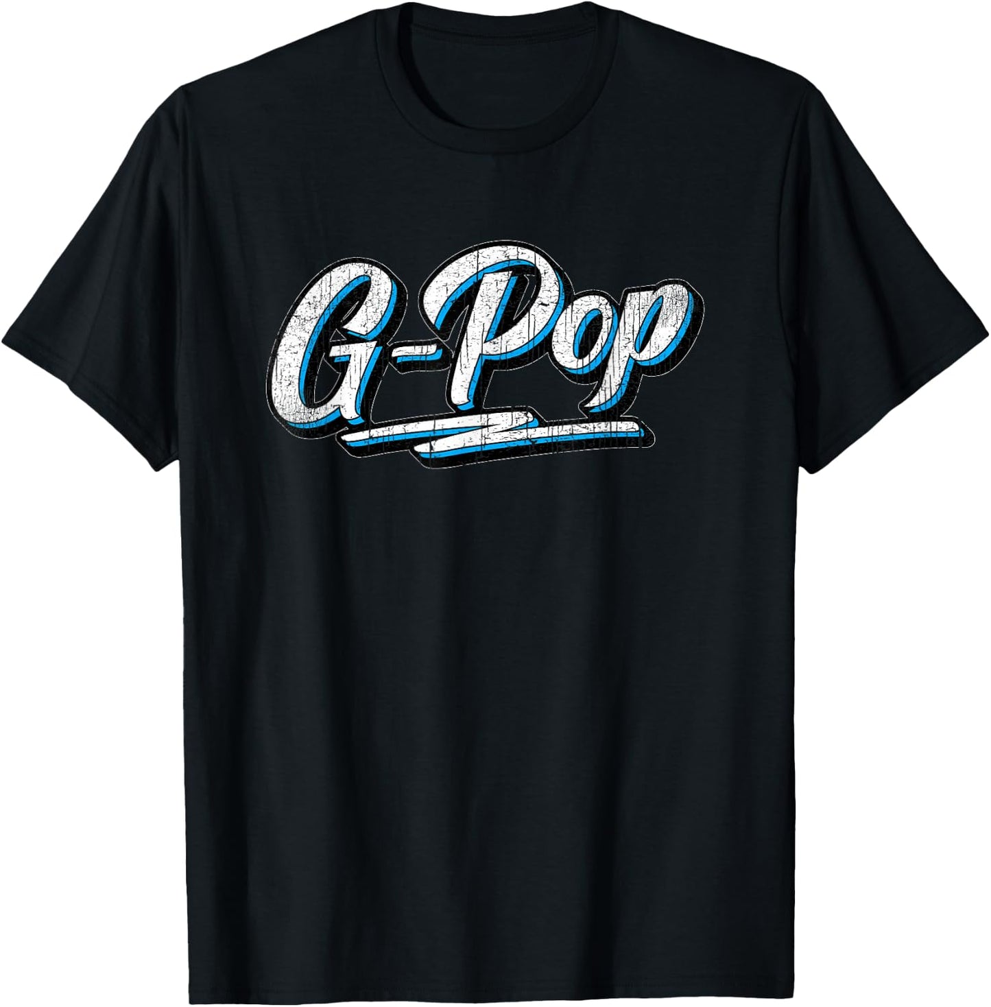 Vintage G-Pop Father's Day for G Pop Grandpa T-Shirt - T-Shirt | Black
