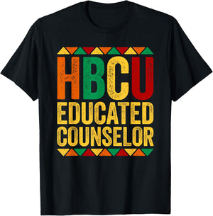 HBCU Educated Counselor Shirt Historical Black History Month T-Shirt - T-Shirt | Black