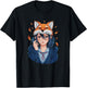 Anime Girl Therian Fox Mask T-Shirt - T-Shirt | Black