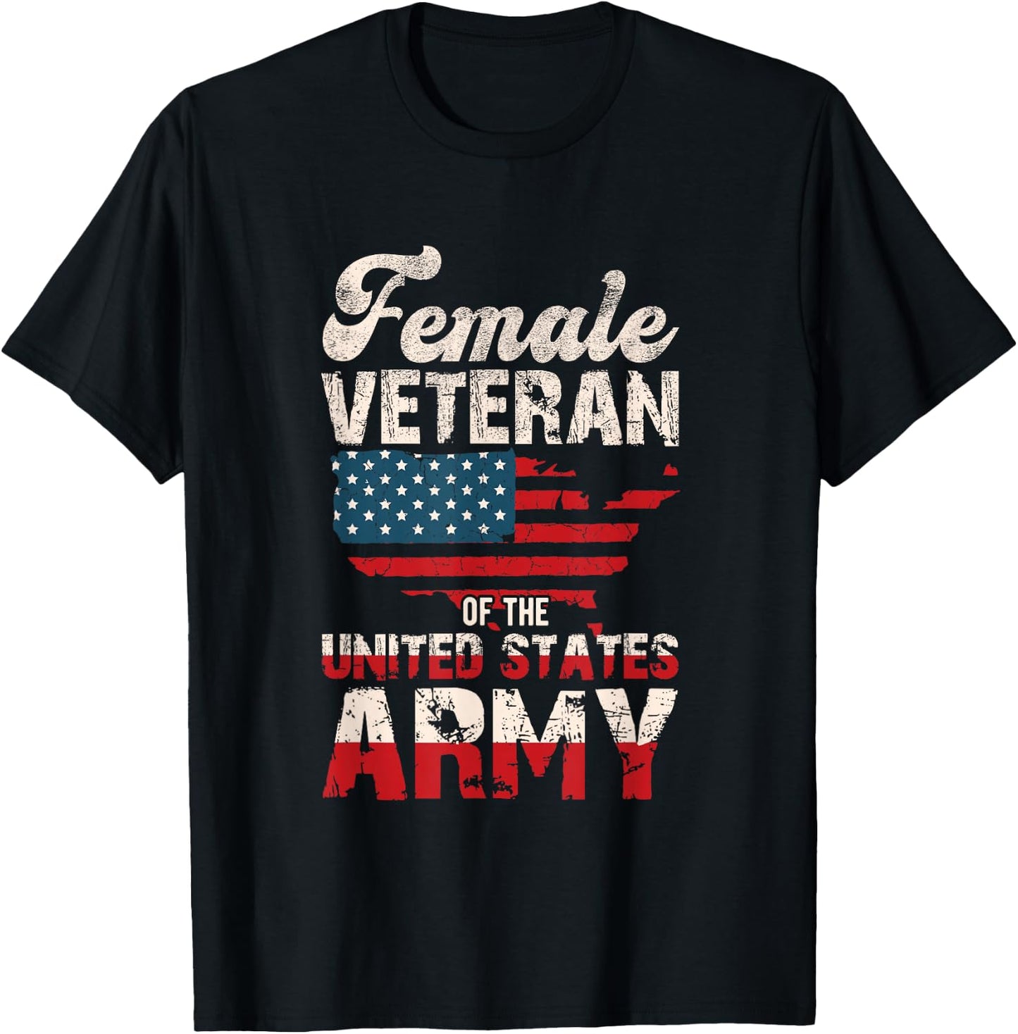 Female Veteran Veterans Day T-Shirt - T-Shirt | Black