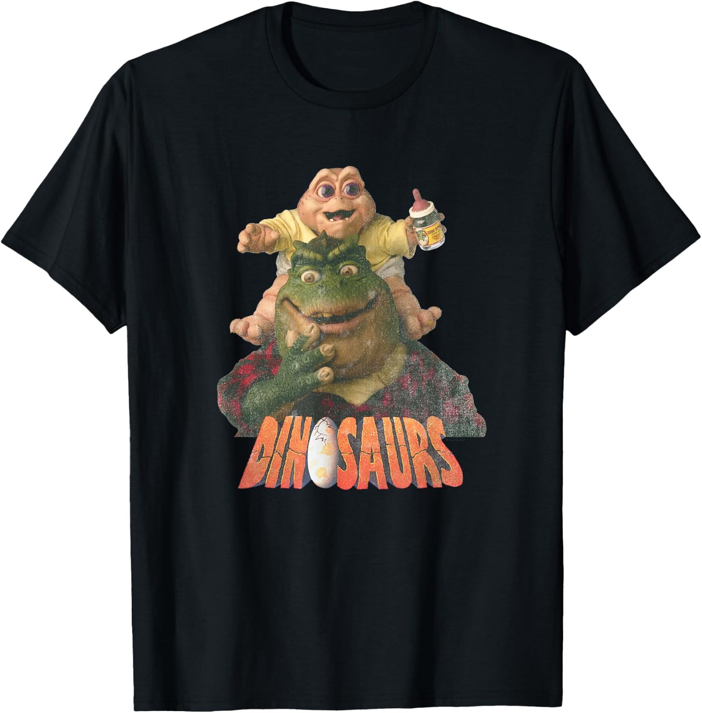 Dinosaurs Earl and Baby T-Shirt - T-Shirt | Black