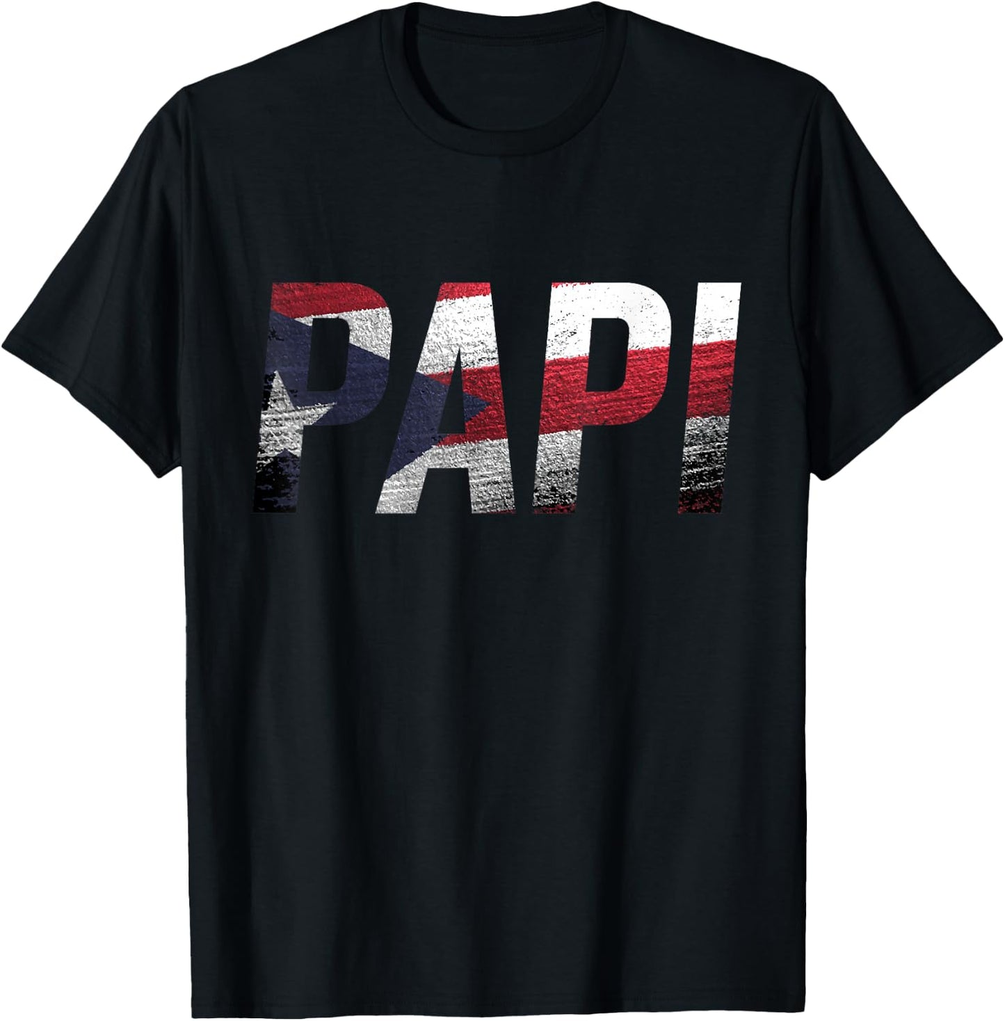Puerto Rico Patriotic Papi Pride T-Shirt - T-Shirt | Black