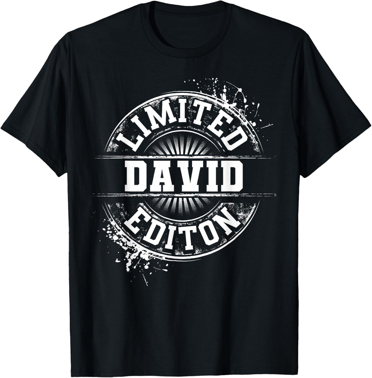 David Funny Surname Family Tree Birthday Reunion Gift T-Shirt - T-Shirt | Black