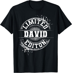 David Funny Surname Family Tree Birthday Reunion Gift T-Shirt - T-Shirt | Black