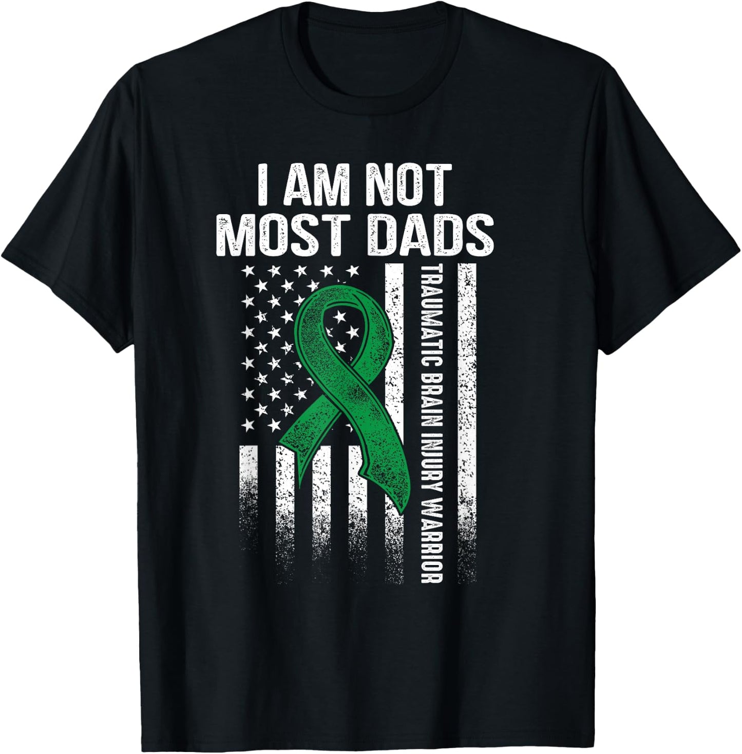 Traumatic Brain Injury Survivor Most Dads TBI Warrior T-Shirt - T-Shirt | Black