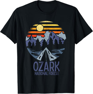 Ozark National Forest Arkansas Vacation AR T-Shirt - T-Shirt | Black