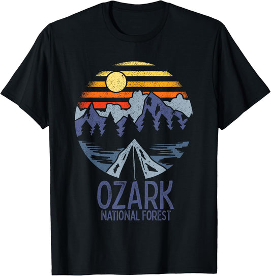 Ozark National Forest Arkansas Vacation AR T-Shirt - T-Shirt | Black