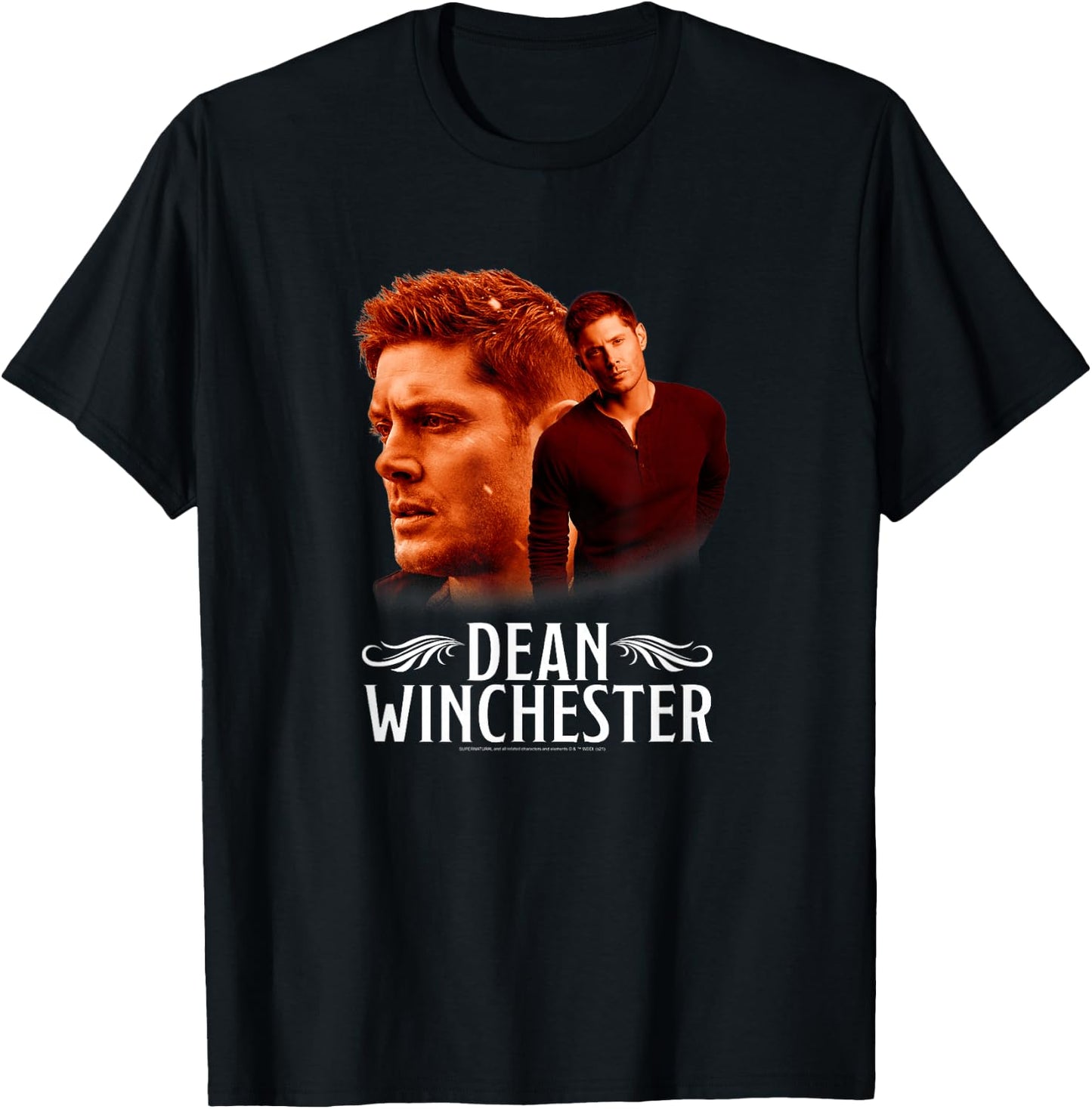 Supernatural Dean Winchester Glamour Shot Profile T-Shirt - T-Shirt | Black