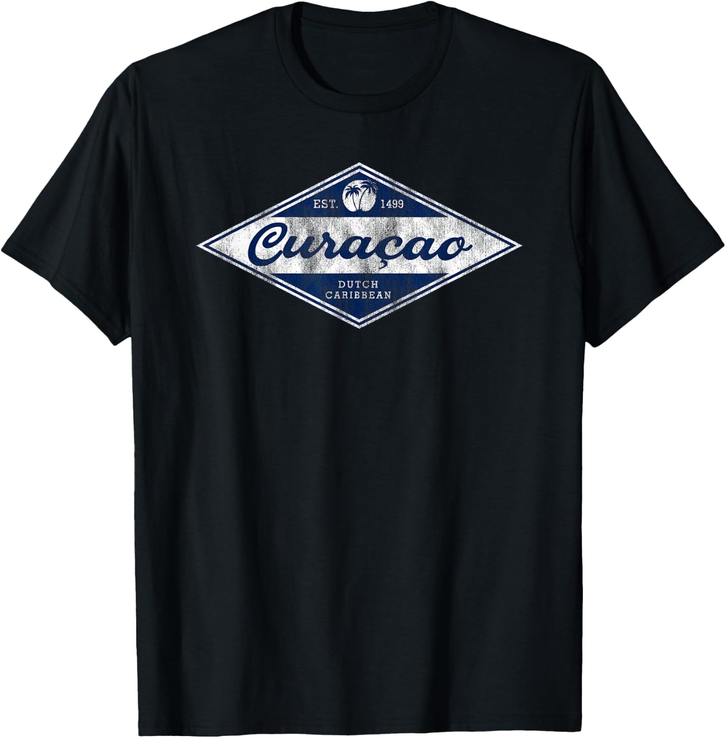 Vintage Curacao Souvenir Retro Curaçao Vacation T-Shirt - T-Shirt | Black