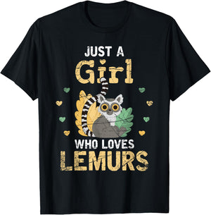 Madagascar Island Zoo Keeper Women Gift Lemur T-Shirt - T-Shirt | Black