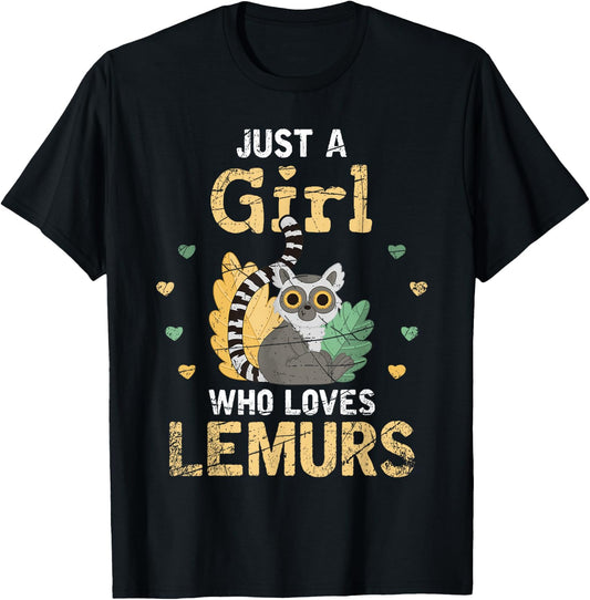 Madagascar Island Zoo Keeper Women Gift Lemur T-Shirt - T-Shirt | Black
