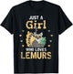 Madagascar Island Zoo Keeper Women Gift Lemur T-Shirt - T-Shirt | Black