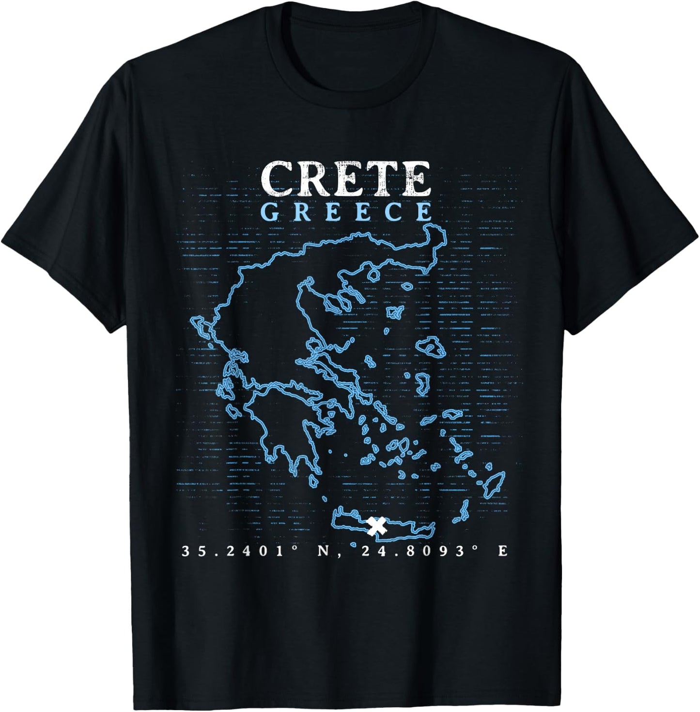 Greece Crete T-Shirt - T-Shirt | Black