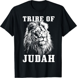 Lion of Judah Tribe Hebrew Israelite Christian Jewish T-Shirt - T-Shirt | Black