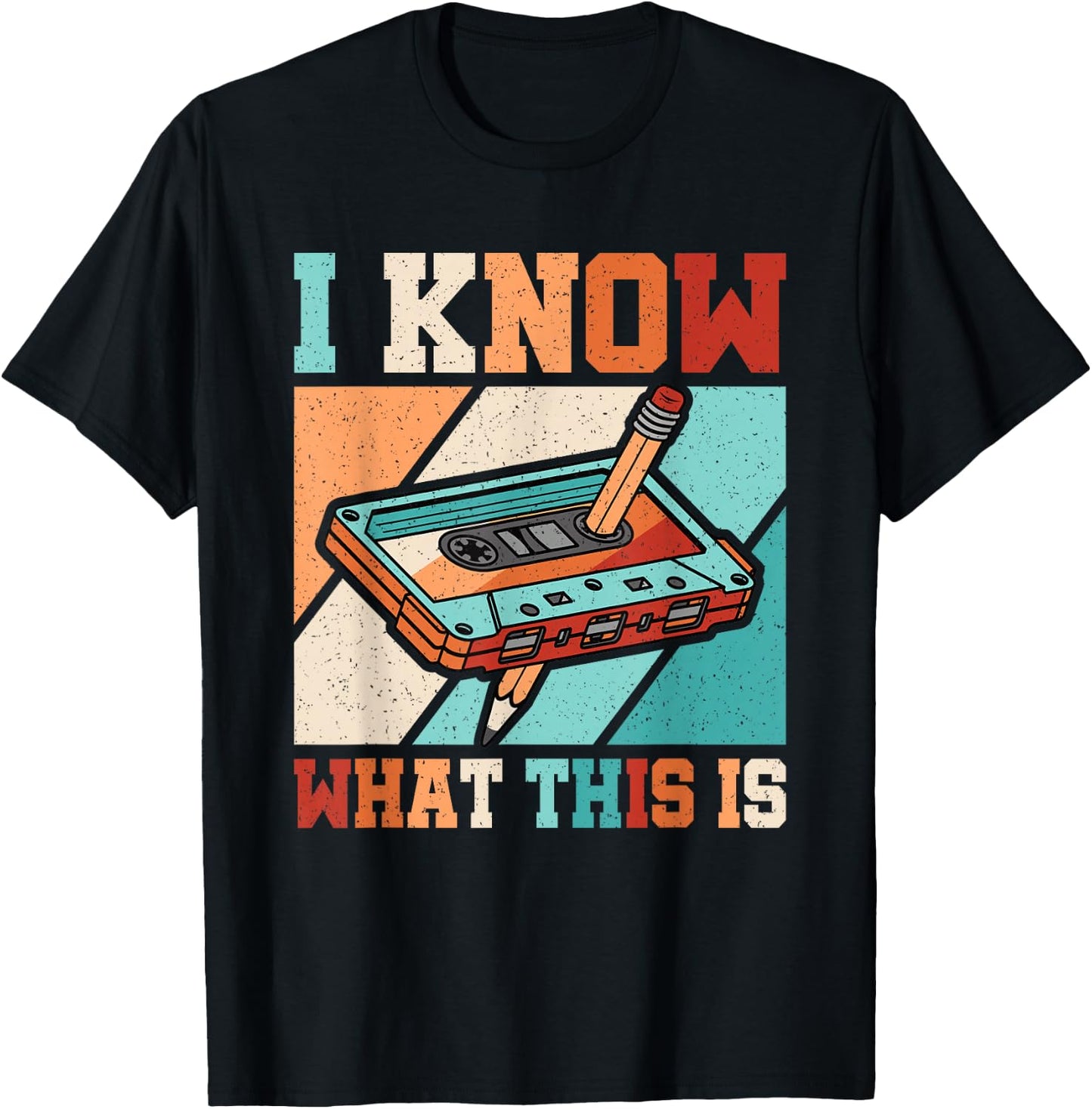 I Know What This Is 80s 90s Party Outfit Retro Men Women T-Shirt - T-Shirt | Black