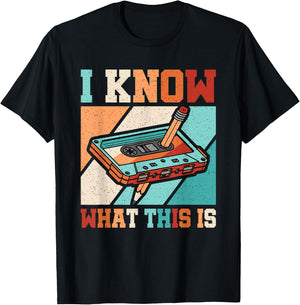 I Know What This Is 80s 90s Party Outfit Retro Men Women T-Shirt - T-Shirt | Black