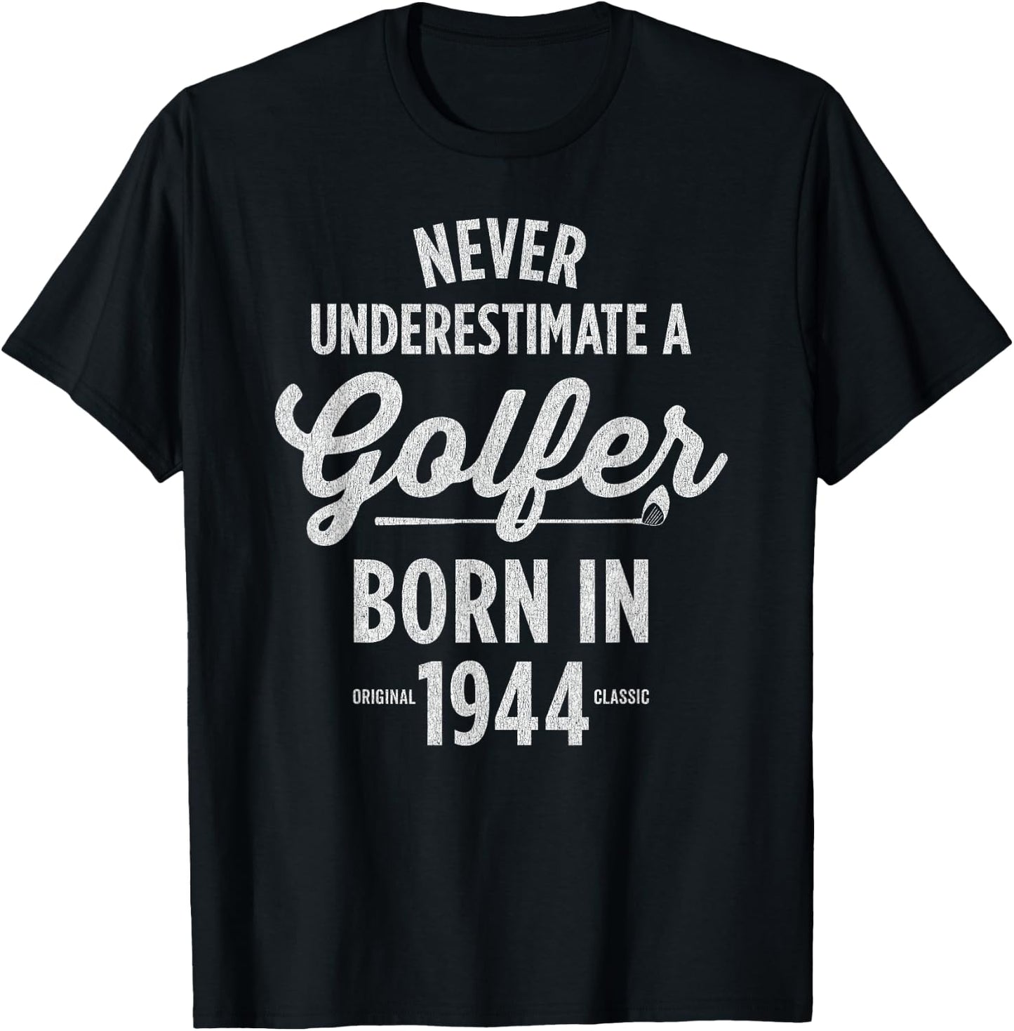 81 Year Old Golfer 81st Birthday Golf T-Shirt - T-Shirt | Black