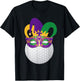 Golf Wearing Mardi Gras Carnival Mask Golf Lover T-Shirt - T-Shirt | Black