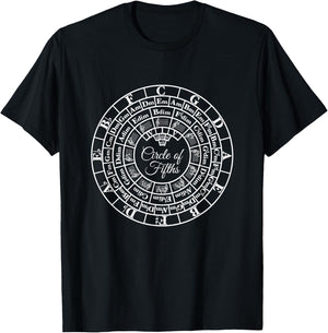 Unique Songwriter Composer Orchestra Band Musician Advanced Music Theory Circle Of Fifths Key Signature Lesson T-Shirt - T-Shirt | Black