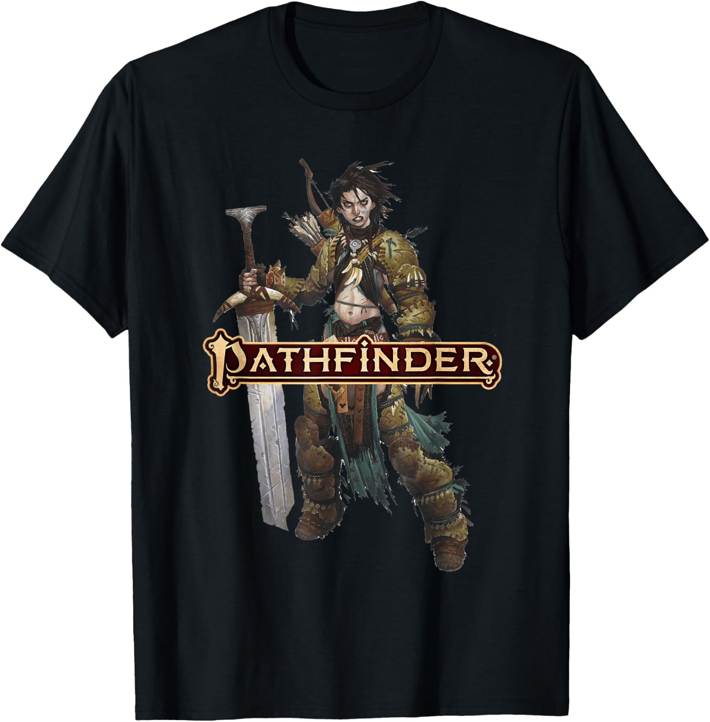 Pathfinder: Amiri The Barbarian T-Shirt - T-Shirt | Black