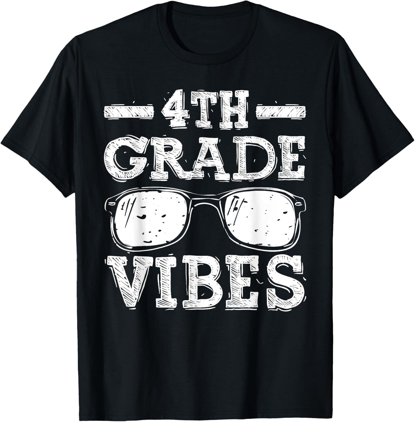 Back to School 4th Grade Vibes, First Day Teacher Children T-Shirt - T-Shirt | Black
