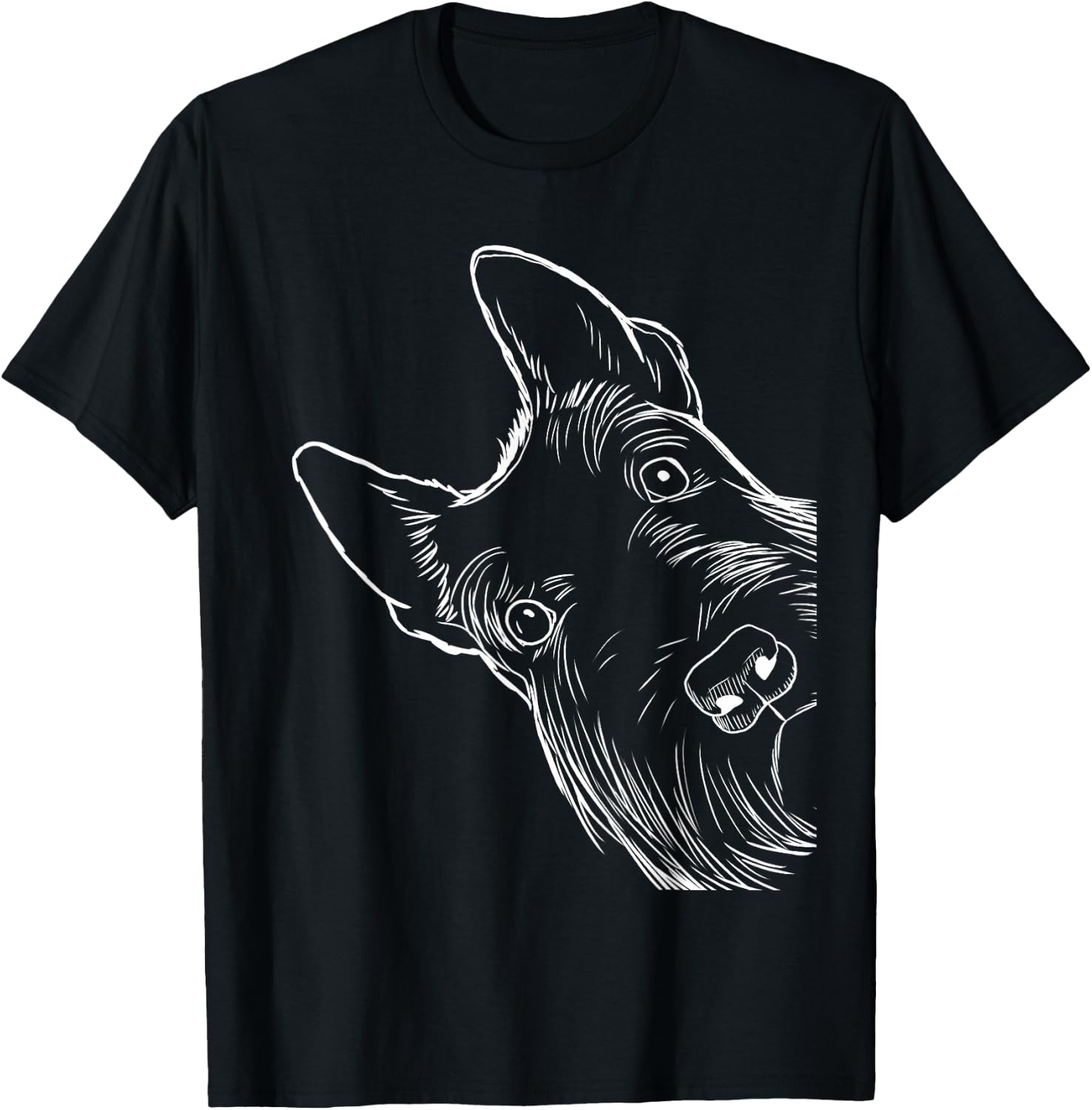 Funny Scottie Dog Scottish Terrier Small T-Shirt - T-Shirt | Black