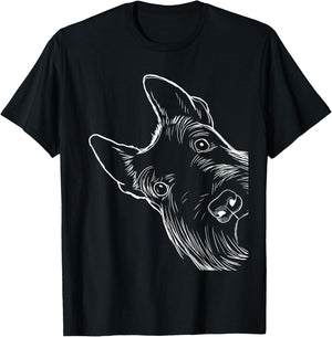 Funny Scottie Dog Scottish Terrier Small T-Shirt - T-Shirt | Black