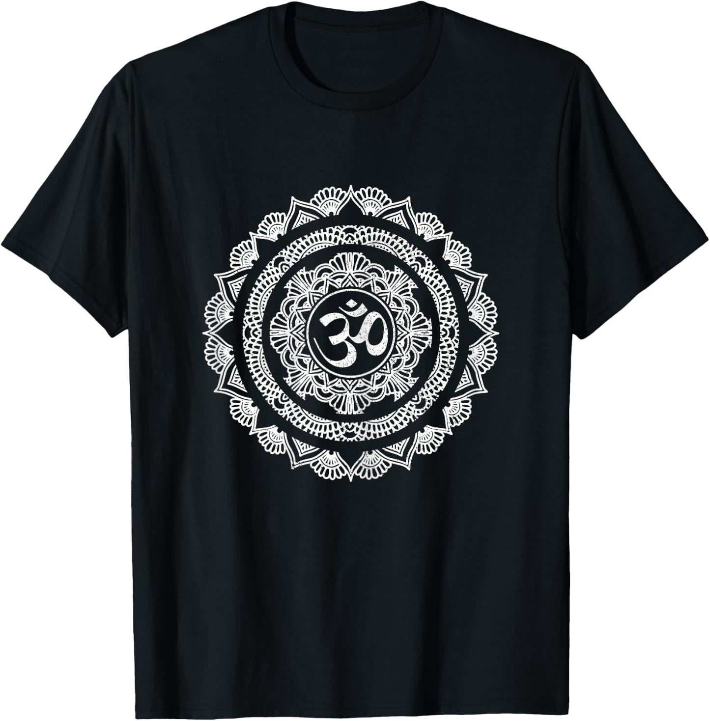 Yoga Mandala Om Symbol Buddha Yogi Gift T-Shirt - T-Shirt | Black