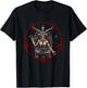 Occult Satanic Shirt Satan Baphomet Pentagram 666 Antichrist T-Shirt - T-Shirt | Black