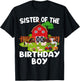 Barnyard Birthday Farm Animals Sister Birthday Boy T-Shirt - T-Shirt | Black