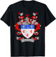 Kearney Coat of Arms | Kearney Surname Family Crest T-Shirt - T-Shirt | Black