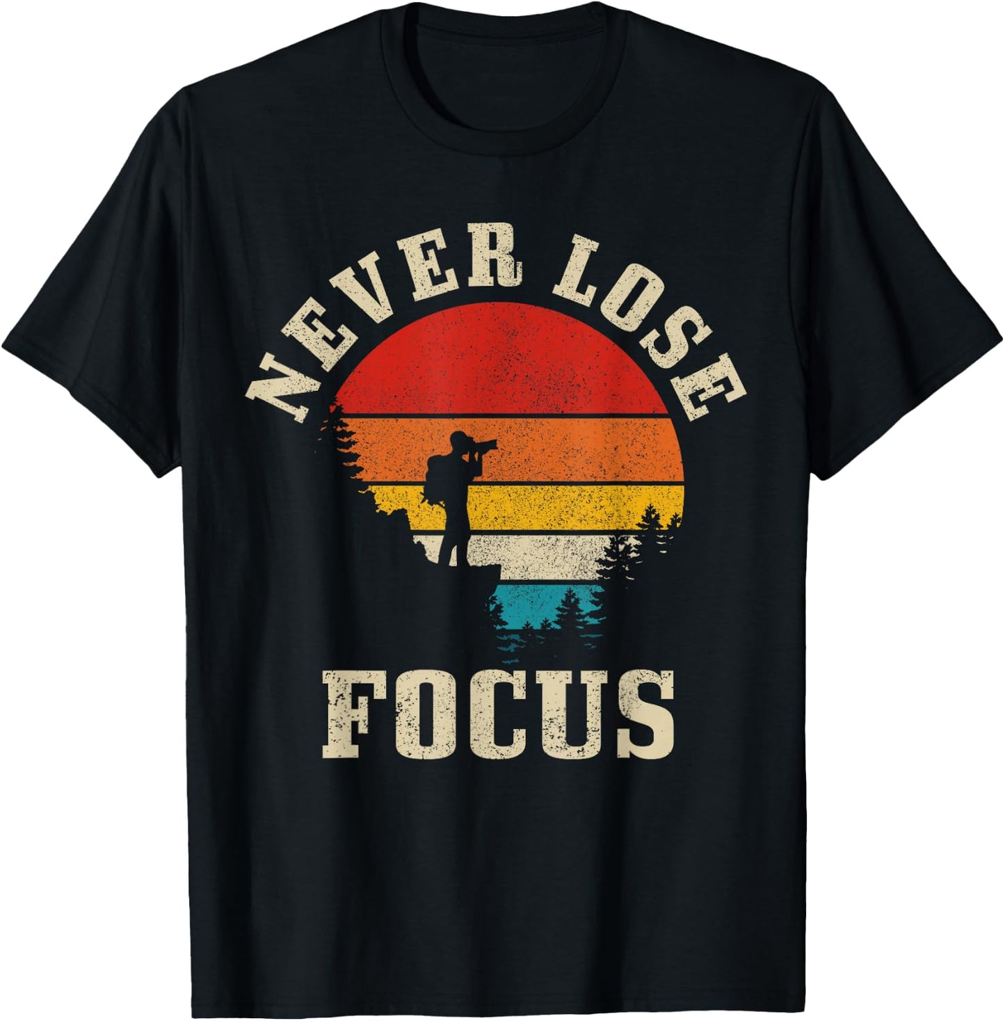 Photographer Gift Vintage Camera Photography T-Shirt - T-Shirt | Black