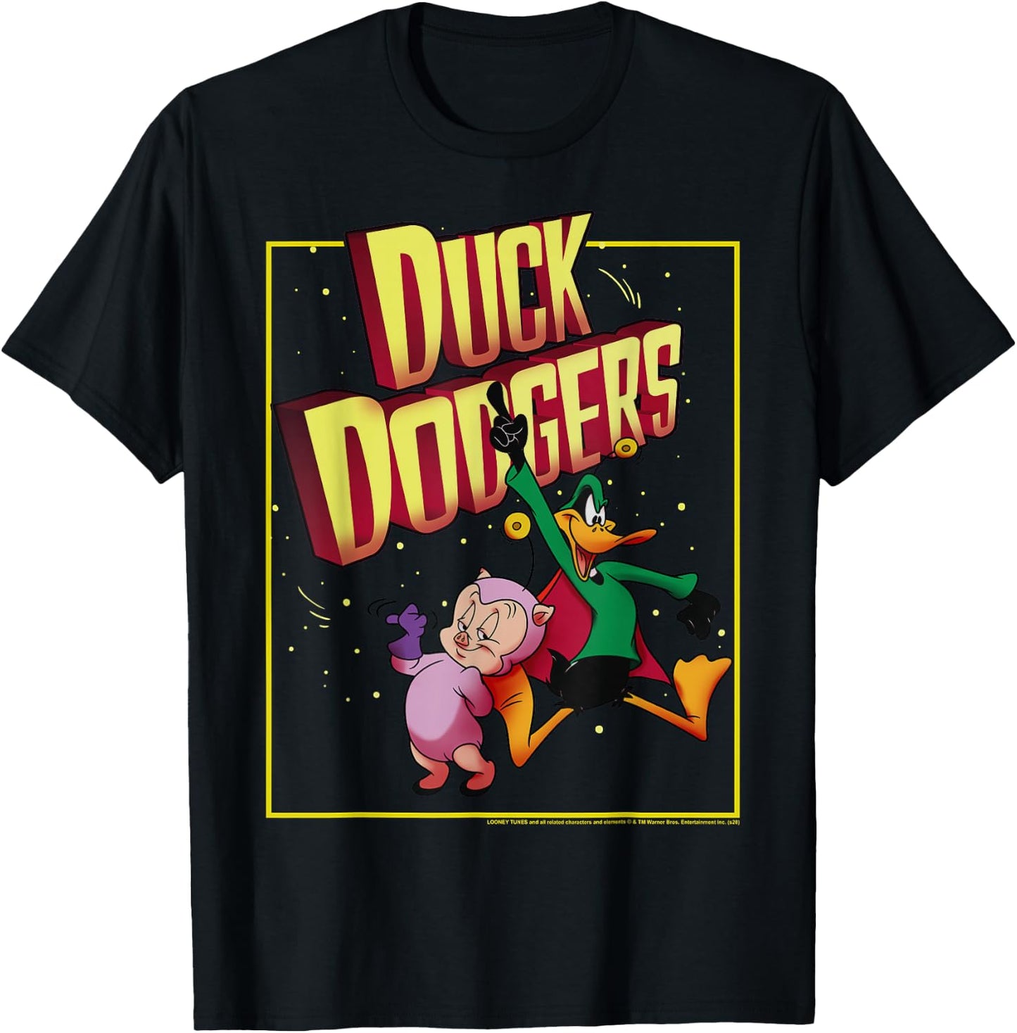 Looney Tunes Duck Dodgers Duo T-Shirt - T-Shirt | Black
