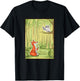 Fox And Owl Forest T-Shirt - T-Shirt | Black