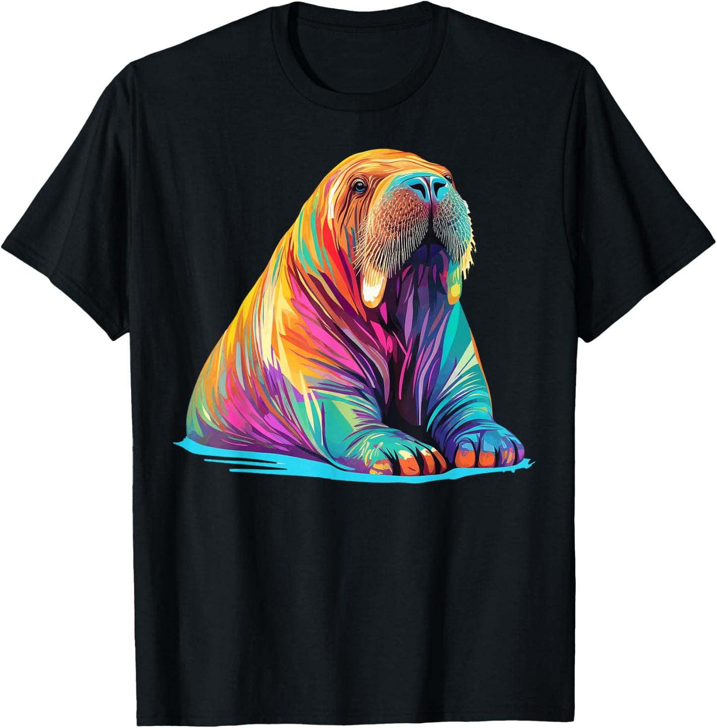 Walrus Vivid T-Shirt - T-Shirt | Black