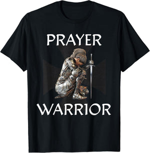 Christian Bible Verse Religious Gifts Women Prayer Warrior T-Shirt - T-Shirt | Black